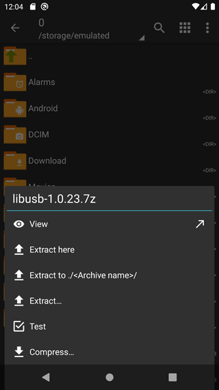 ZArchiver解压工具蓝色旧版本v1.1.6截图1